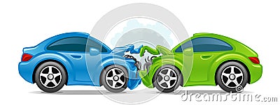 Accident car Vector Illustration