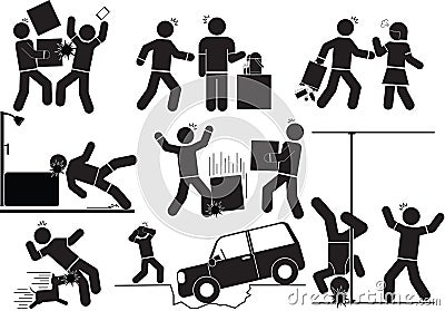 Accident icon Vector Illustration