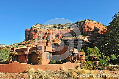 Accommodation in desert Stock Photo