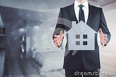 Accomodation, hotel and mortgage concept Stock Photo