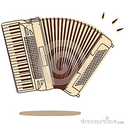 Accordion vector Vector Illustration