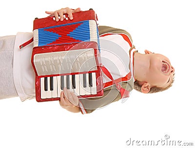 Accordion Boy 9 Stock Photo