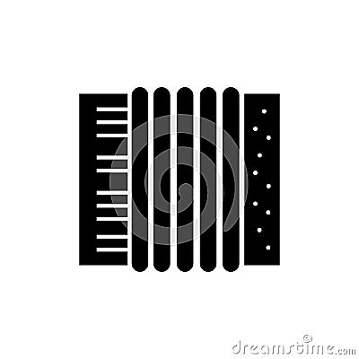 Accordion icon element of music icon for mobile concept and web apps. Thin line accordion icon can be used for web and mobile. Stock Photo