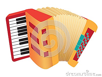 Accordion Vector Illustration