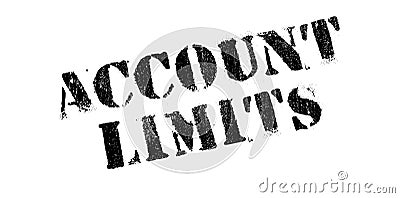 Account Limits rubber stamp Stock Photo