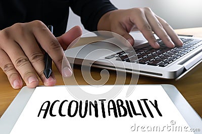 Accountability Savings Account Money Global Finance calculate t Stock Photo