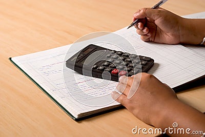 Accountant Book Keeper Stock Photo