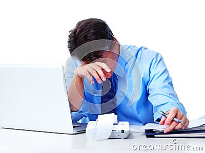 Accountant businessman. Stock Photo