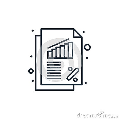 accountant icon vector from taxes concept. Thin line illustration of accountant editable stroke. accountant linear sign for use on Vector Illustration