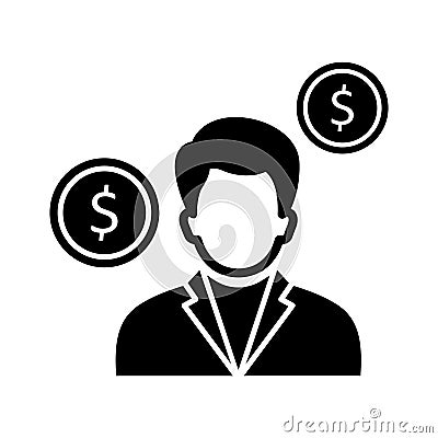 Accountant Vector Icon which can easily modify or edit Vector Illustration