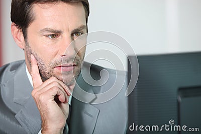 Accountant working Stock Photo