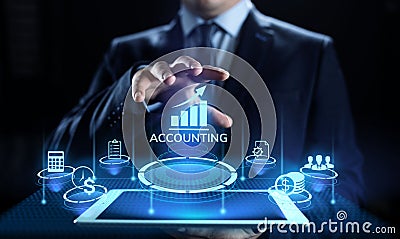 Accounting Accountancy Banking Calculation Business finance concept. Stock Photo