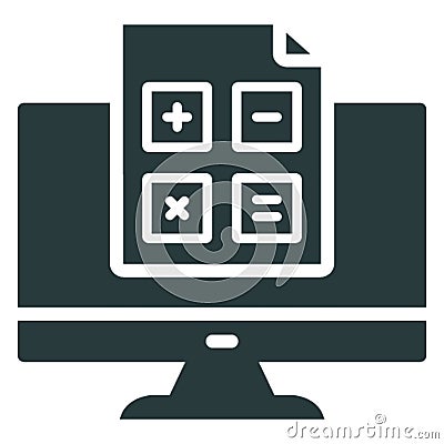 Accounting, auditing, business analysis . Vector icon which can easily modify or edit Vector Illustration