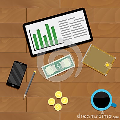 Accounting budget finance Vector Illustration