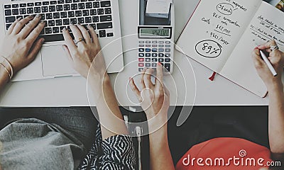 Accounting Calculating Analysis Business Plan Concept Stock Photo