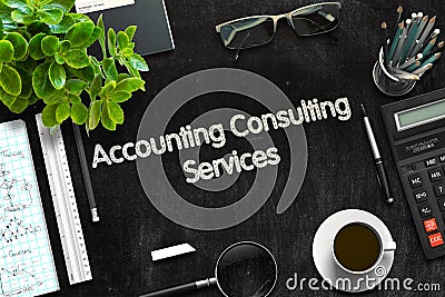 Accounting Consulting Services Concept. 3D render. Stock Photo