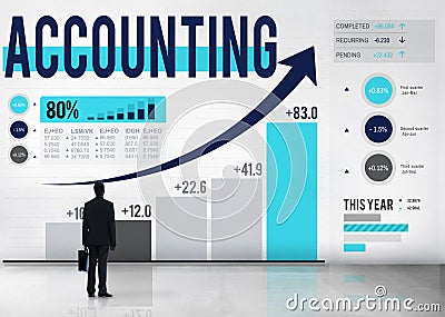 Accounting Financial Bookkeeping Budget Management Concept Stock Photo