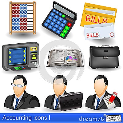 Accounting icons Vector Illustration
