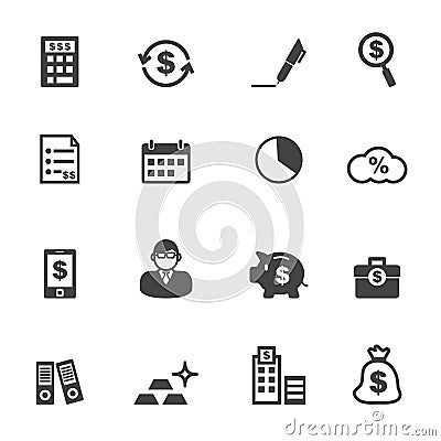 Accounting icons Vector Illustration