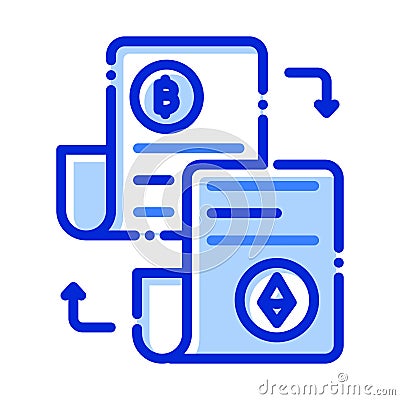 Accounting journals, accounting ledgers, blockchain, blockchain network fully editable vector icons Vector Illustration