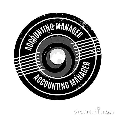 Accounting Manager rubber stamp Stock Photo