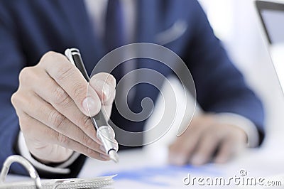 Accounting planning, investment management, meeting consultants, management review, presentation of ideas Stock Photo