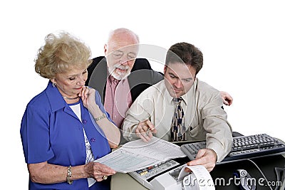 Accounting Series - Seniors & Taxes Stock Photo