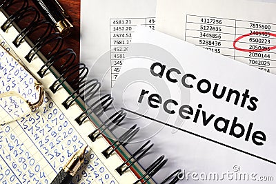 Accounts receivable Stock Photo