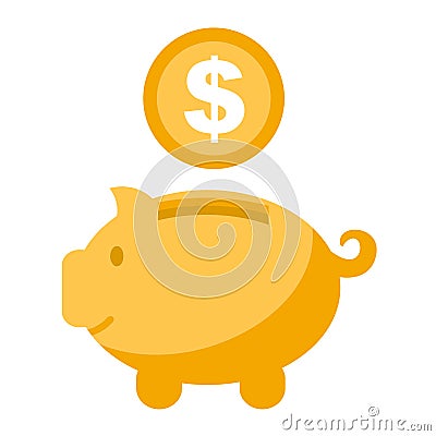 Accumulation money, savings - vector Vector Illustration