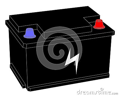 Accumulator battery energy power and electricity Vector Illustration