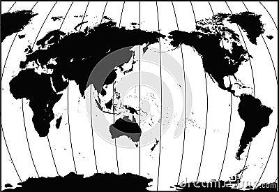 Accurate World Map II [detailed] Vector Illustration