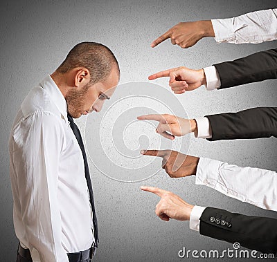 Accused businessman Stock Photo