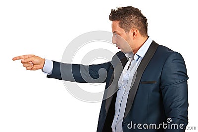 Accuser executive man Stock Photo