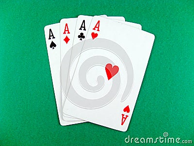 Ace card poker gambling Stock Photo