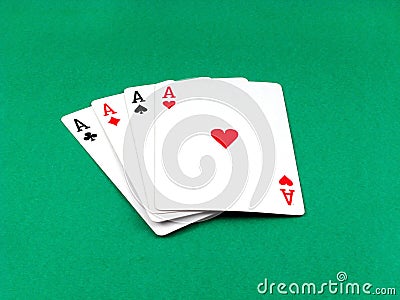 Ace card poker gambling Stock Photo