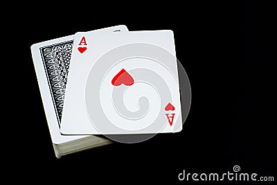 Ace card poker game. Stock Photo