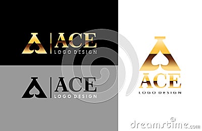 Ace Company Logo Design Template Vector Illustration