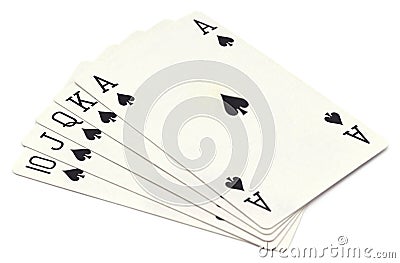 Ace of spade Stock Photo