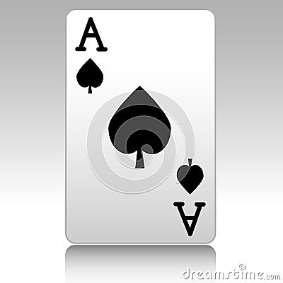 Ace of spades Stock Photo