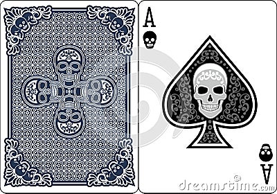 Ace of spades Vector Illustration