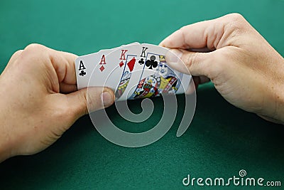 Aces and Kings Double Suited. Stock Photo