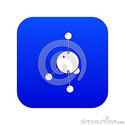 Acetone icon blue vector Vector Illustration