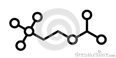 Acetylcholine formula icon Vector Illustration