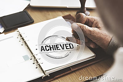 Achieve Goal Motivation Strategy Successful Concept Stock Photo