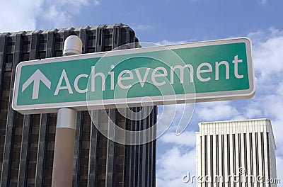 Achievement Ahead Stock Photo