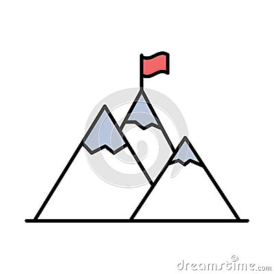 achievement fill inside vector icon which can easily modify or edit Vector Illustration