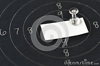 Achieving a target concept Stock Photo