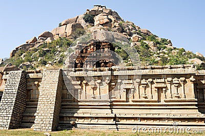 Achyutaraya Temple at Hampi Stock Photo