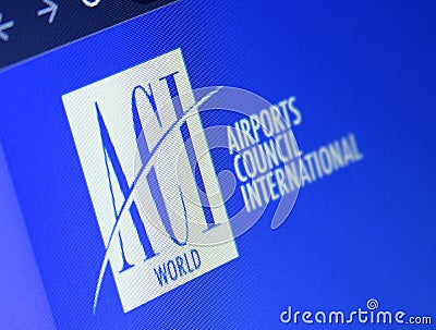 ACI , organization Airports Council International Editorial Stock Photo