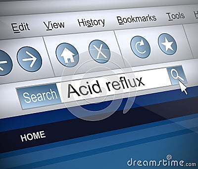 Acid reflux concept. Stock Photo